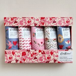 Cath Kidston Valentine's Mini Hand Cream Set With Love Cassis & Rose, New in Box